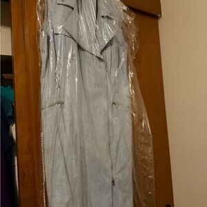 Calvin Klein Collection Light Blue Midi Dress